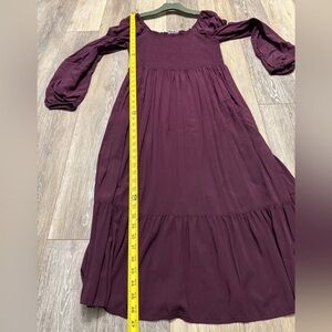 #11)  Gap Long sleeve dress with stretch top size L